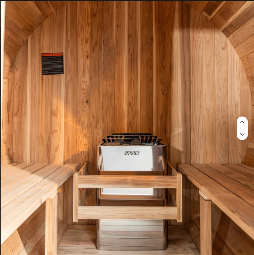 2–4 Person Japanese Cedar Outdoor Barrel Sauna