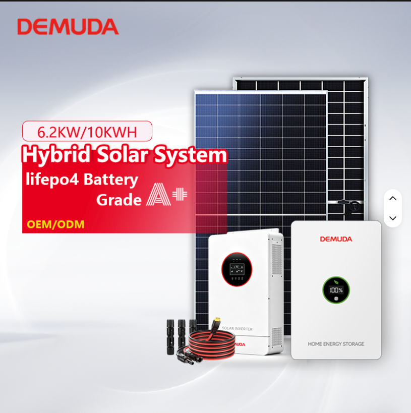 5kW Hybrid Home Solar Energy Storage Kit (Inverter + LiFePO4 + Panels)