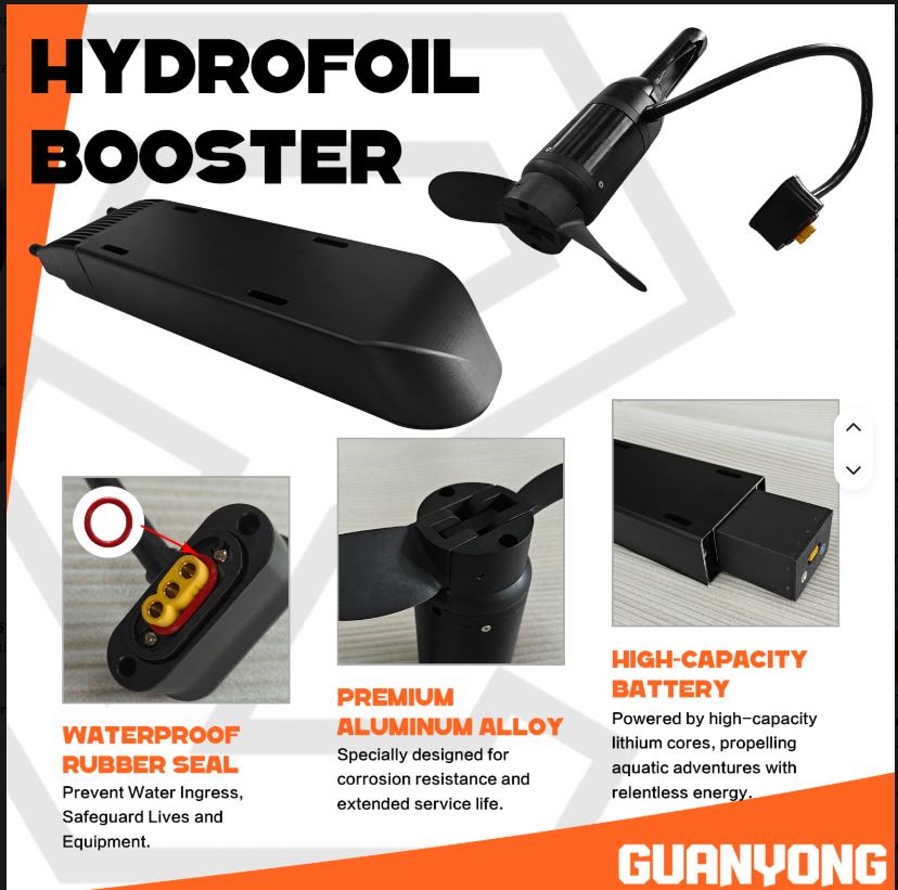 3000W Carbon Hydrofoil Power-Assist E-Foil Drive Kit