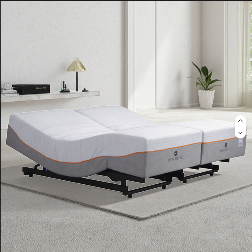 Queen Zero-Gravity Electric Adjustable Bed Base with Mattress