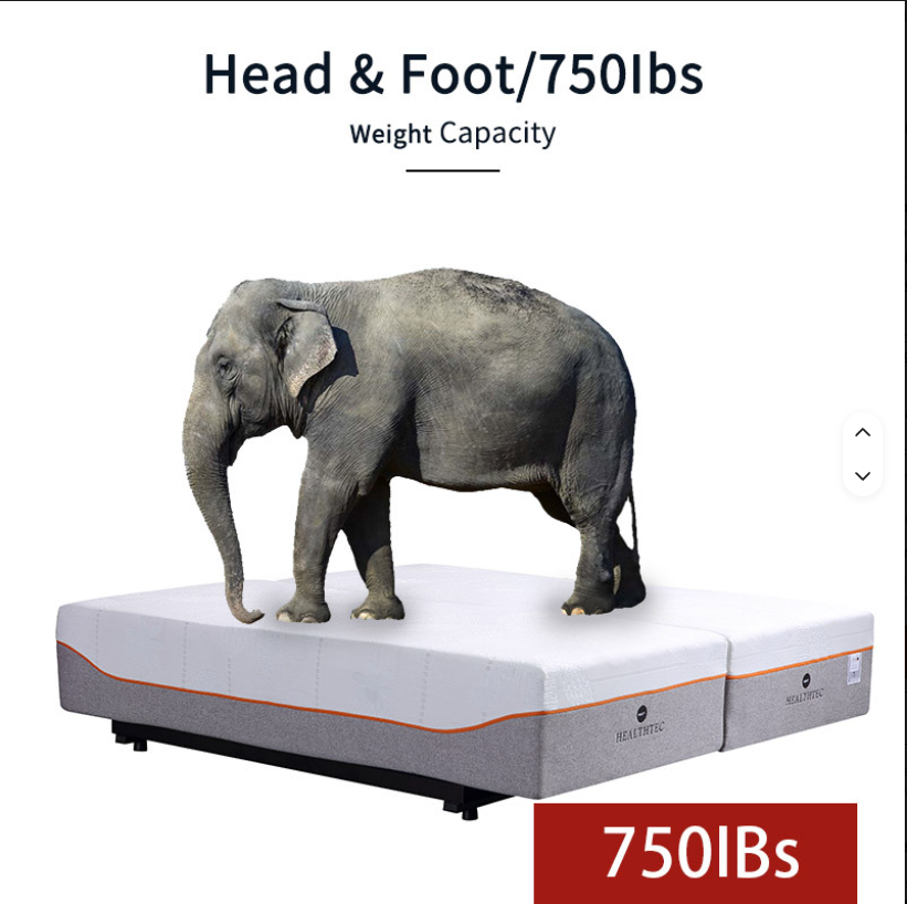 Queen Zero-Gravity Electric Adjustable Bed Base with Mattress