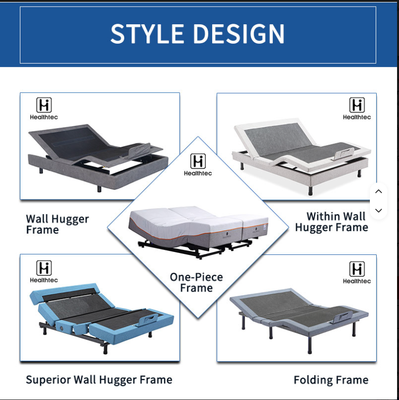 Queen Zero-Gravity Electric Adjustable Bed Base with Mattress
