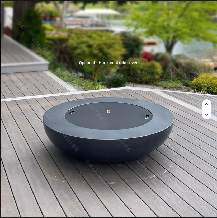 1000mm Round Stainless Outdoor Fire Pit Table