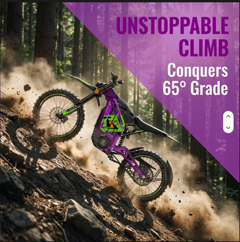 72V 3000W Adult Electric Dirt Bike