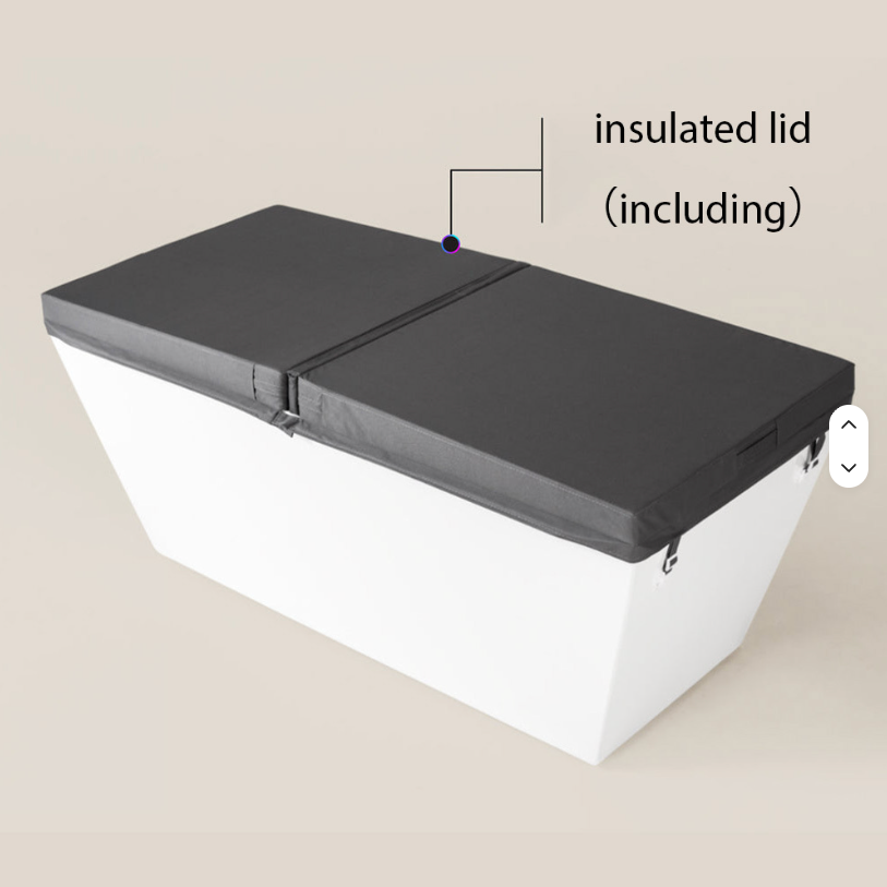 Acrylic Cold Plunge Tub with Built-In 1HP Chiller