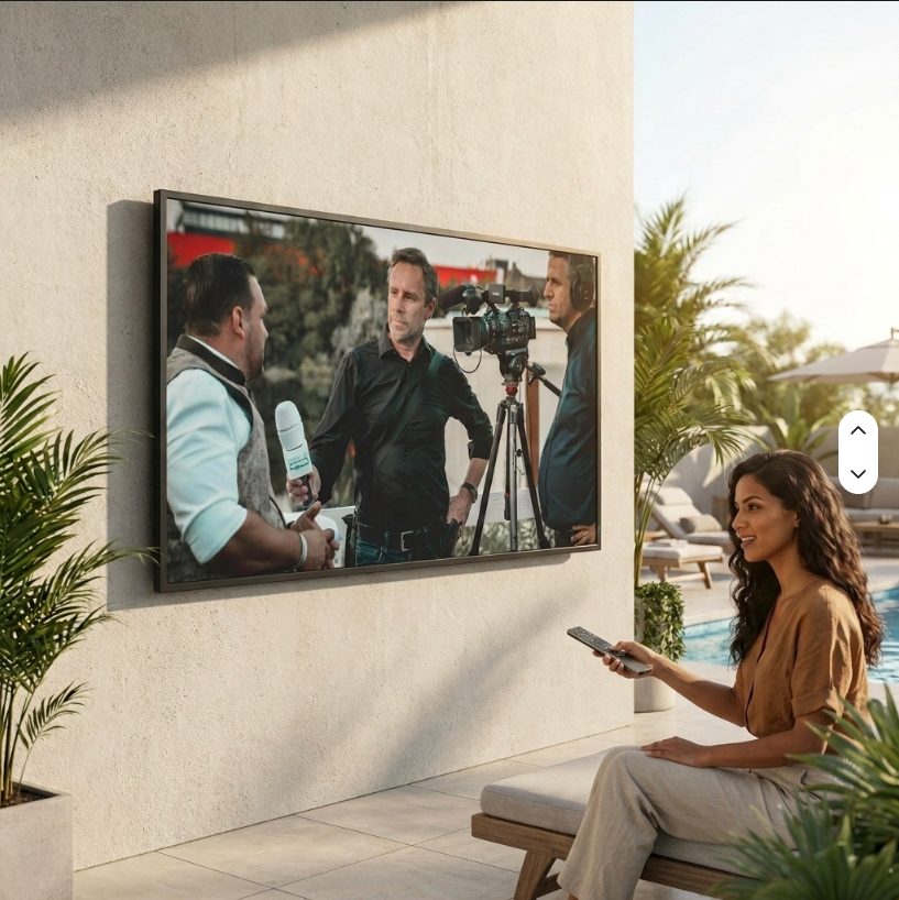 55–75 Inch Outdoor Waterproof 4K Smart TV (IP66)