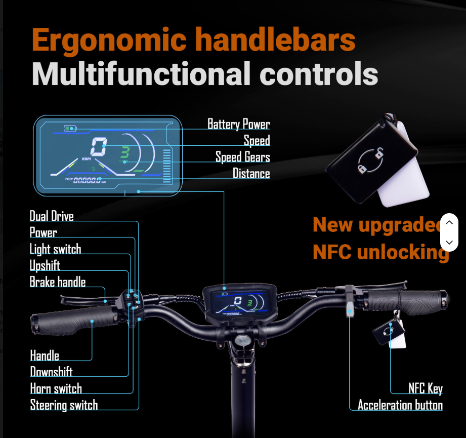 3000W Dual-Motor Foldable Fat-Tire Adult Electric Scooter